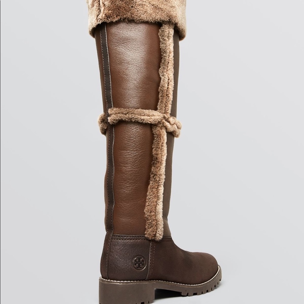 NWT Tory Burch shearling boots